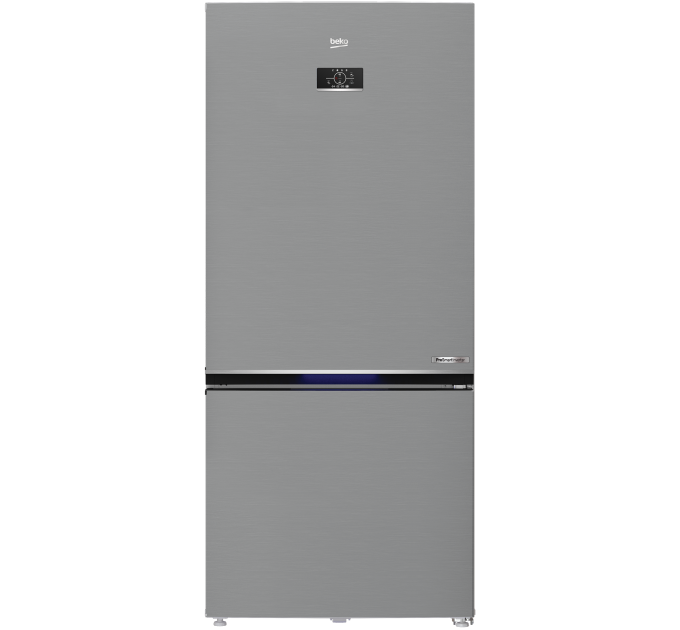 Холодильник Beko с нижн. мороз., 193x83x76, xолод.отд.-400л, мороз.отд.-170л, 2дв., А+, NF, HarvestFresh, инвертор, нерж