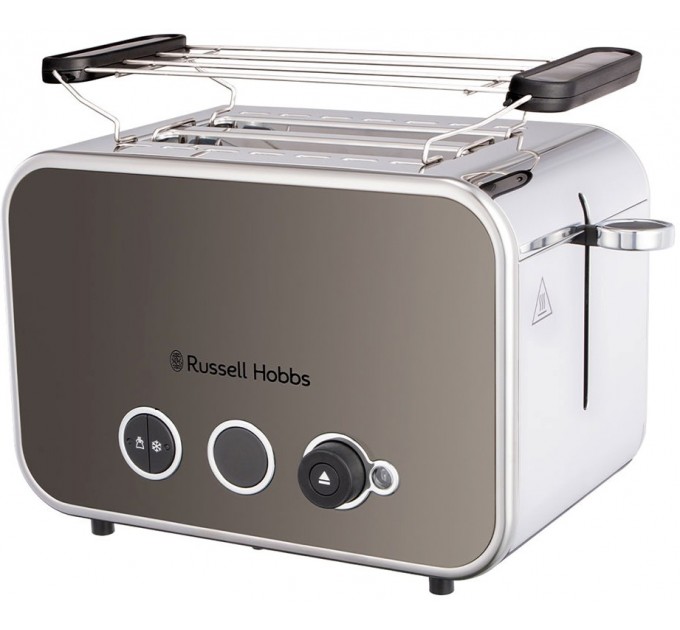 Russell Hobbs toaster Distinctions 2-Slice 1670Вт, подогрев, разморозка, пластик, серебристо-серый