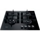 Варочная поверхность Whirlpool газ на стекле, 60см, чугун, конфорка с двойным рядом пламени, черный