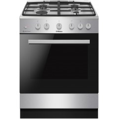 Плита Hansa газовая, 70л, 60x60см, чугун, нерж