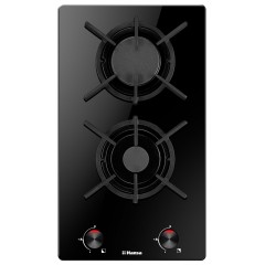Варильна поверхня Hansa газова на склі, 30см, чавун, чорний