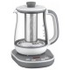 Электрочайник Tefal Tastea tea maker 1.5л, стекло, заварник, бело-серый