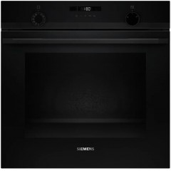 Духова шафа Siemens електрична, 76л, A, дисплей, конвекція, телескопічні направляючі, чорний