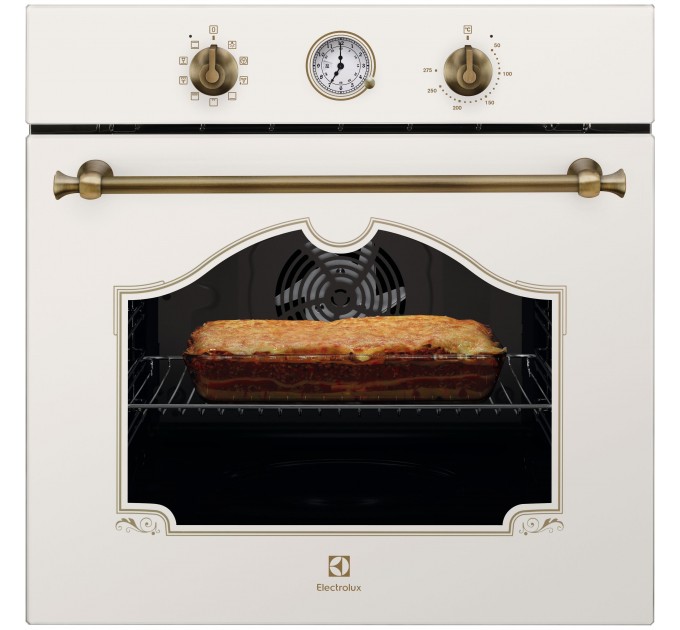 Духова шафа Electrolux електрична Rococo, 72л, A, конвекція, телескопічні напрямні, шампань
