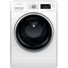 Стирально-сушильная машина Whirlpool фронтальная, 11(7)кг, 1600, A, 60см, дисплей, пар, инвертор, люк черный, белый
