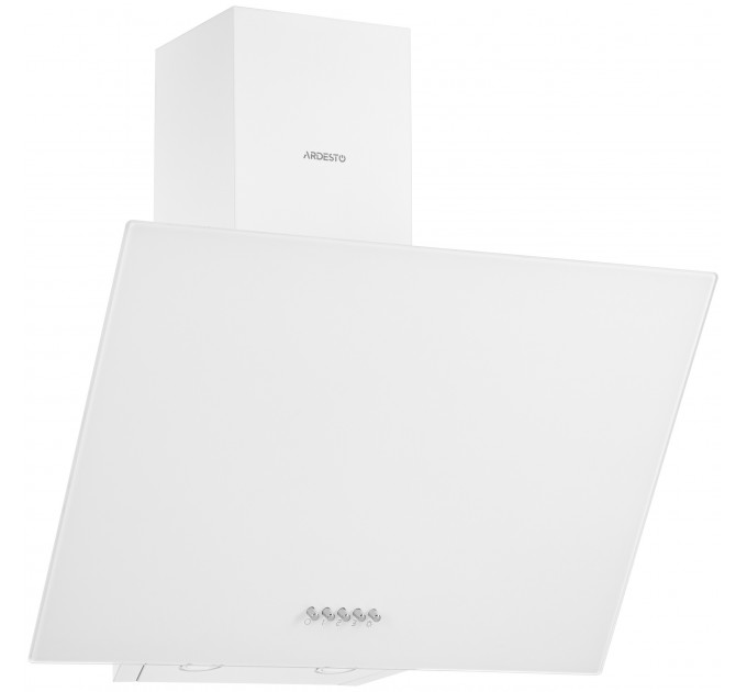 Вытяжка ARDESTO наклонная, 60см, 900м3ч, стекло, 2х1Вт LED, кнопочное, белый