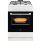 Плита Electrolux газовая, 59л, 60x60см, белый