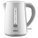 Электрочайник ARDESTO White stripes 1.7л, Strix, пластик, бело-серый