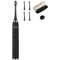Щетка зубная электр. ARDESTO, ETB-211B, 40т. колеб/мин, насадок-5, футляр, IPX7, черный
