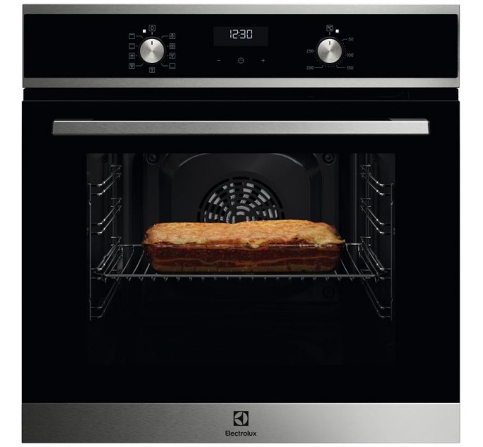 Духова шафа Electrolux електрична, 65л, A, дисплей, конвекція, чорний