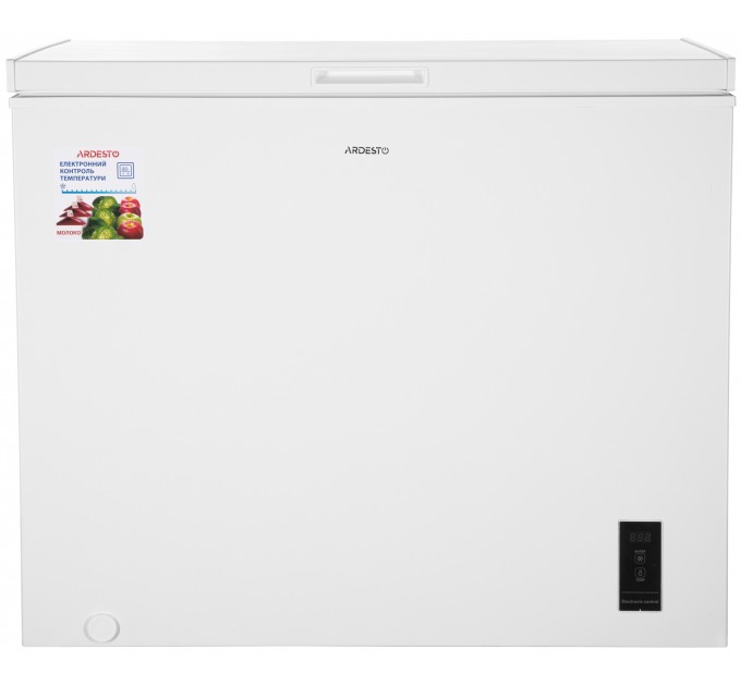 Морозильный ларь ARDESTO, 249л, А++, ST, инв., диспл внешн., режим холодильника, белый