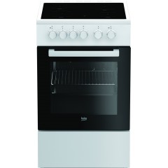 Плита Beko электрическая стеклокерамическая, 60л, 50x60см, конвекция, белый