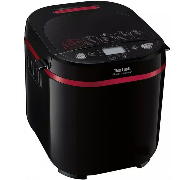 Хлебопечка Tefal PainPlaisir 650Вт, программ-17, макс.вес -1кг, форма-прямоугольник, пластик, черный