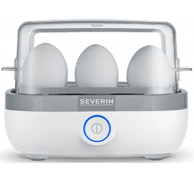 Яйцеварка Severin 420Вт, електр. керування , на 6 яєць, звуков., сигнал, пластик, білий