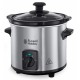 Повільноварка Russell Hobbs CompactHome, 145Вт, чаша-2л, механічне керув., знімна кришка, нерж. сталь, сірий