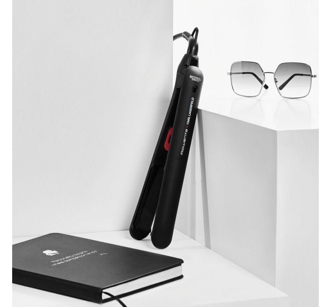 Випрямитель Rowenta x Karl Lagerfeld Easyliss, >240Вт, >200С, керамика, турмалин , черный