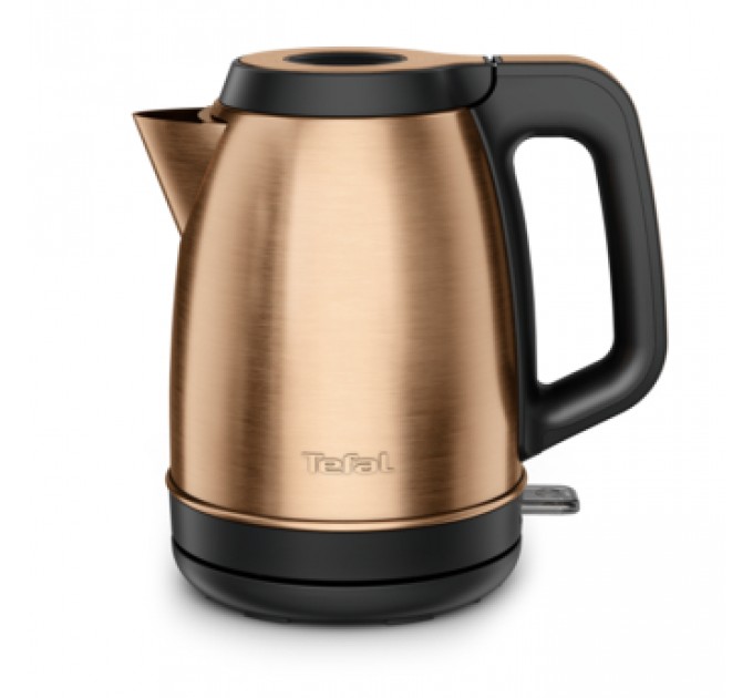 Електрочайник Tefal Coppertinto 1.7л, Strix, нержавіюча сталь, бронзовий