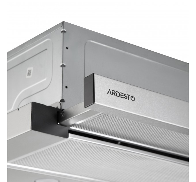 Вытяжка ARDESTO телескопическая, 60см, 450м3ч, метал, 2х1Вт LED, кнопочное, нерж