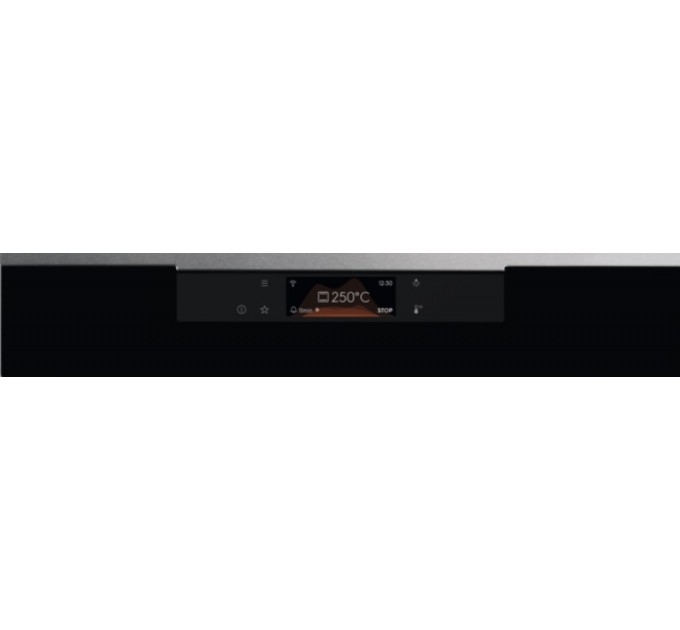 Духовой шкаф Electrolux электрический, 72л, A+, дисплей, конвекция, пиролиз, телескопические направляющие, черный