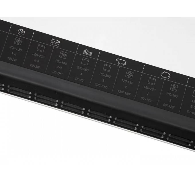 Плита Hansa комби, 65л, 50x60см, дисплей, конвекция, чугун, белый