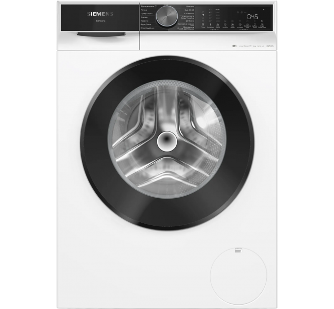 Стиральная машина Siemens фронтальная, 9кг, 1400, A, 59см, дисплей, белый