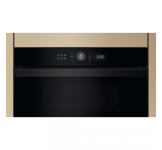 Микроволновая печь Whirlpool встраиваемая, 31л, электронное упр., 1000Вт, гриль, дисплей, черный