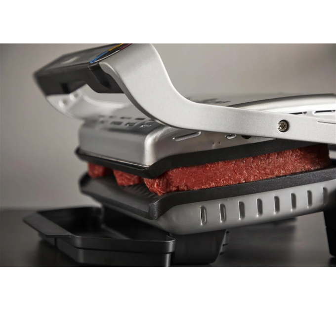 Гриль Tefal прижимной OptiGrill+ XL 2000Вт, темп. режимов-4, съёмные пластины, металл