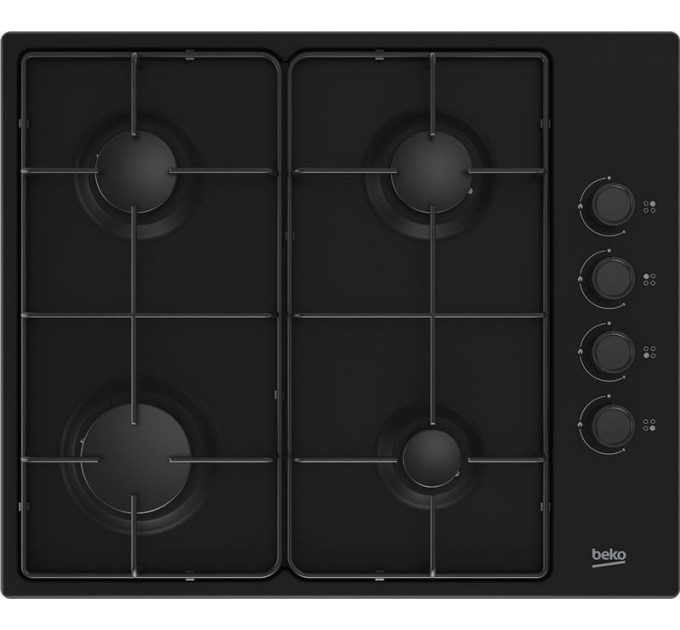 Варильна поверхня Beko газова, 60см, чорний