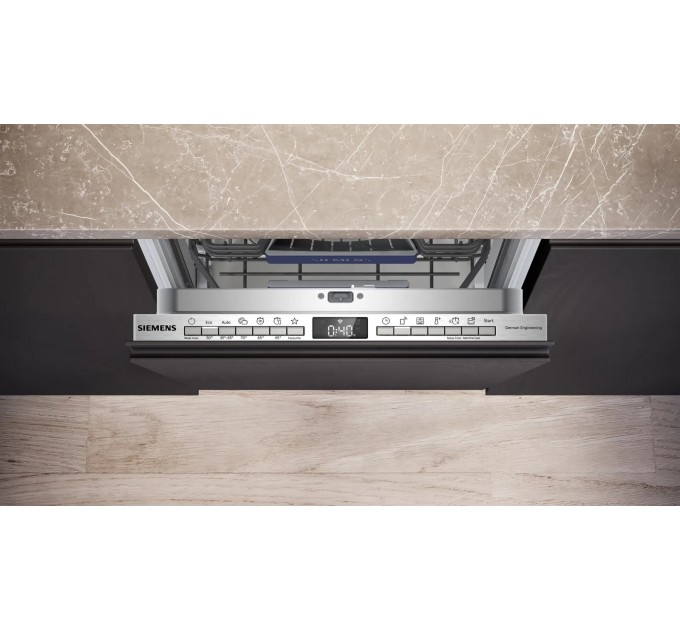 Посудомоечная машина Siemens встраиваемая, 10компл., A++, 45см, дисплей, 3я корзина, белый