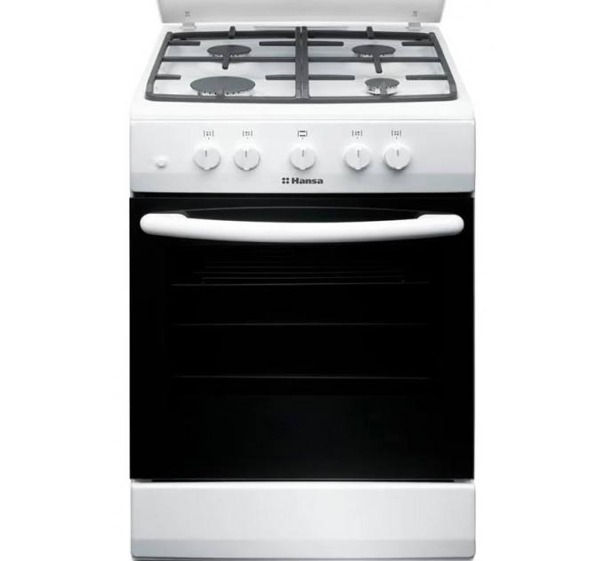 Плита Hansa газова, 56л, 50x60см, чавун, білий