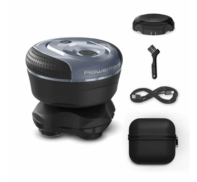 Бритва електр. для голови Rowenta роторна Gentle Bald, бритв.головок-5, Li-Ion, сух.+волог., чорно-синій