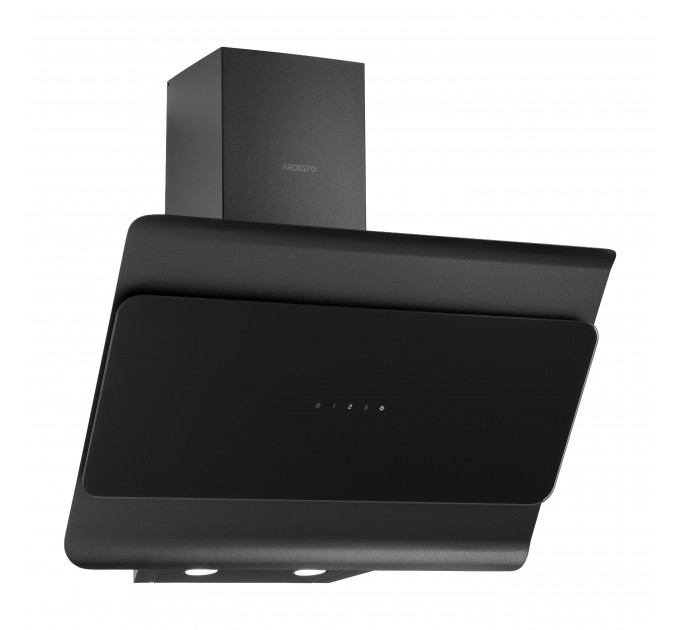 Вытяжка ARDESTO наклонная, 60см, 900м3ч, стекло, 2х1Вт LED, сенсор, черный