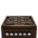 Плита ARDESTO газовая, 50л, 50x60см, електроподжиг, форсунки LPG (подключение газового баллона), коричневый