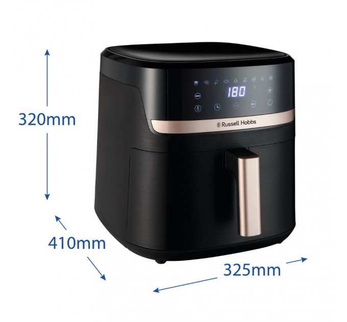 Мультипіч Russell Hobbs 1800Вт, чаша-8.3л, сенсорне управл., 9 авто. программ, пластик, чорний