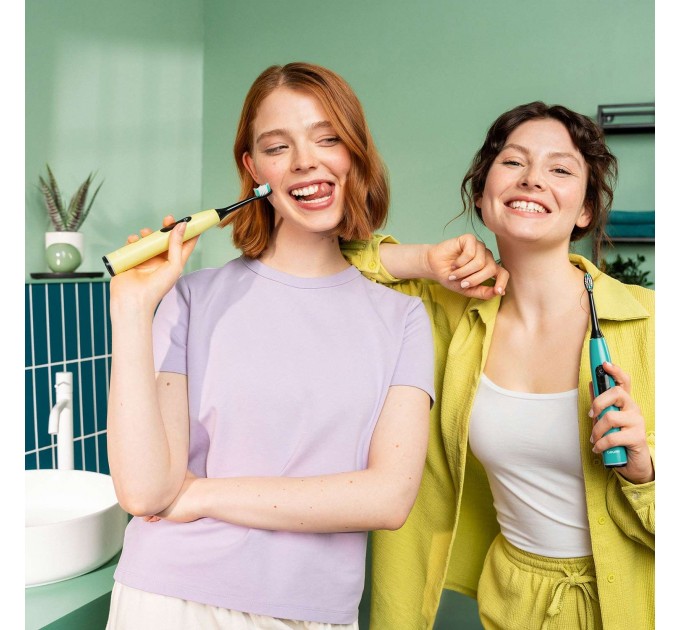 Щетка зубная электр. Beurer Splashy Lemon GP, 80т. колеб/мин, насадок-2, 5 режимов, лимонный