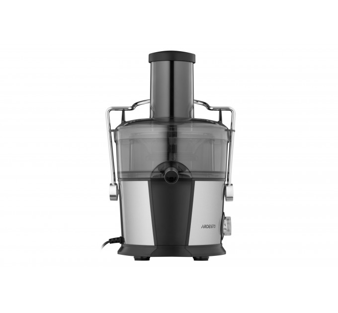 Соковыжималка ARDESTO центробежная 1100Вт, чаша-1л, пластик/металл, серебристо-черный