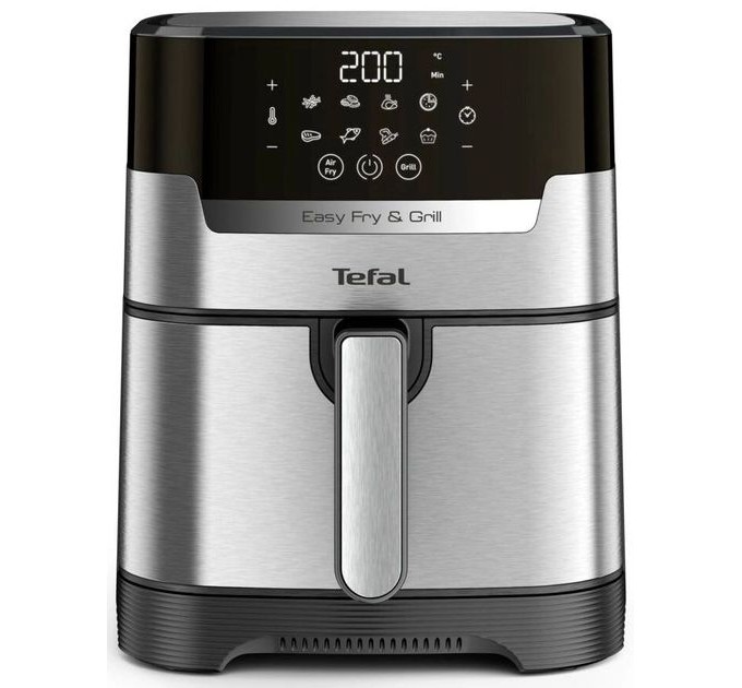 Мультипечь Tefal EasyFry&Grill Precision, 1550Вт, чаша-4.2л, сенсорное, пластик, серый