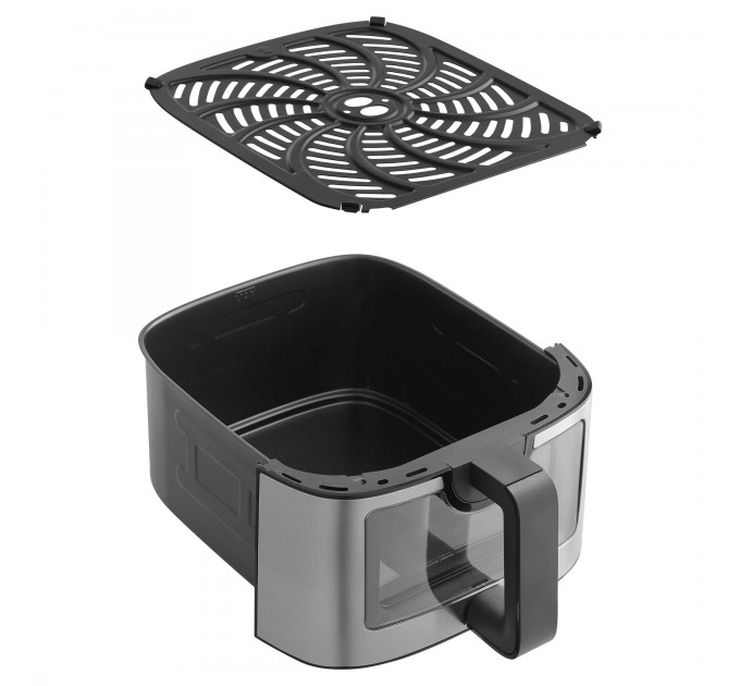 Мультипіч Sencor Vita, 1700Вт, чаша-9л, сенсорне керув., 7 програм, метал/пластик, з віконцем, сіро-чорний