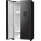 Холодильник SBS Gorenje, 179х67х92см, 2 дв., 353(191)л, А++, NF+, Инв. , Зона св-ти, диспенсер, генератор льда, Внешн.диспл, черный