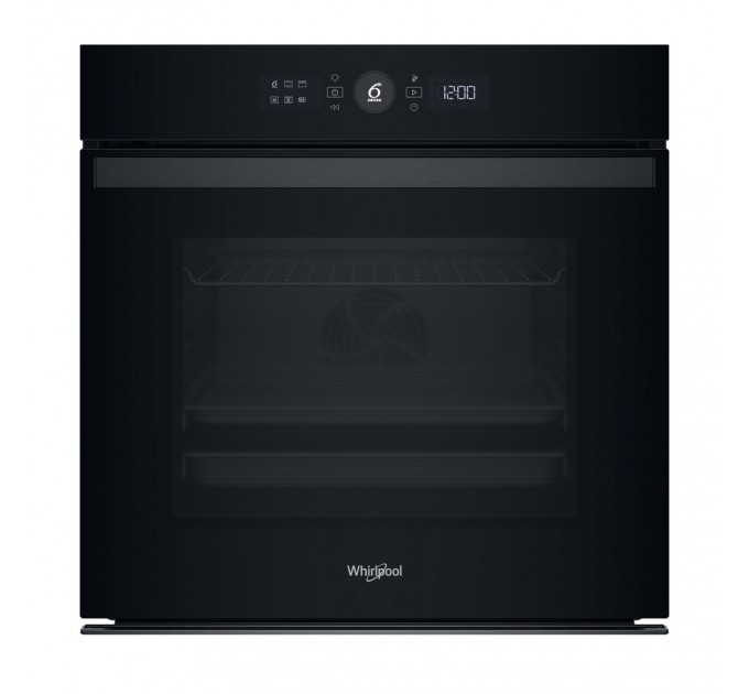Духовой шкаф Whirlpool электрический, 73л, A+, дисплей, конвекция, телескопические направляющие, черный