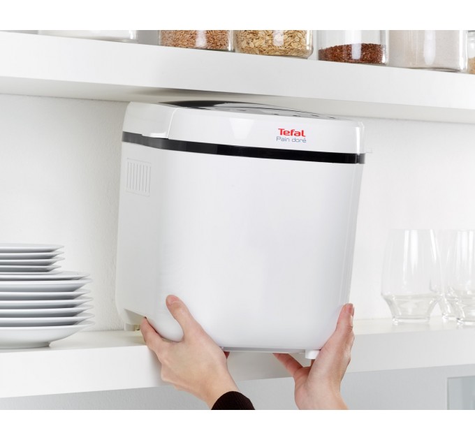 Хлібопічка Tefal PainDore 720Вт, програм-1, макс. вага -1кг, форма-прямокутник, пластик, чорно-білий