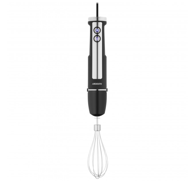 Блендер ARDESTO заглибний 1000Вт, 7в1, чаша-2000мл, насадка для нарізання кубиками, чорно-сріблястий