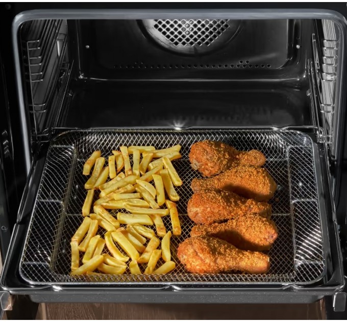 Духовой шкаф Hansa электрический, 77л, А, дисплей, конвекция, черный