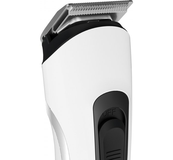 Тример Rowenta Easy, для бороди, вусів і голови, мережа+акум., насадок-8, сталь, чорно-білий