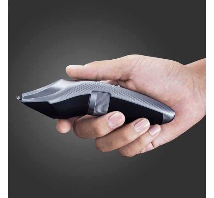 Тример Panasonic, для бороди, вусів і голови, мережа+акум., насадок-2, кейс, сталь, сріблястий