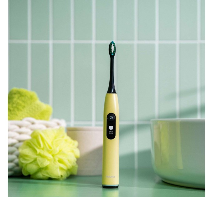 Щетка зубная электр. Beurer Splashy Lemon GP, 80т. колеб/мин, насадок-2, 5 режимов, лимонный