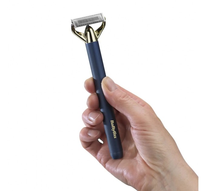 Тример Babyliss X- Blade Super-X Metal, для вусів та бороди, акум., насадок-4, кейс, підставка, сталь, синій