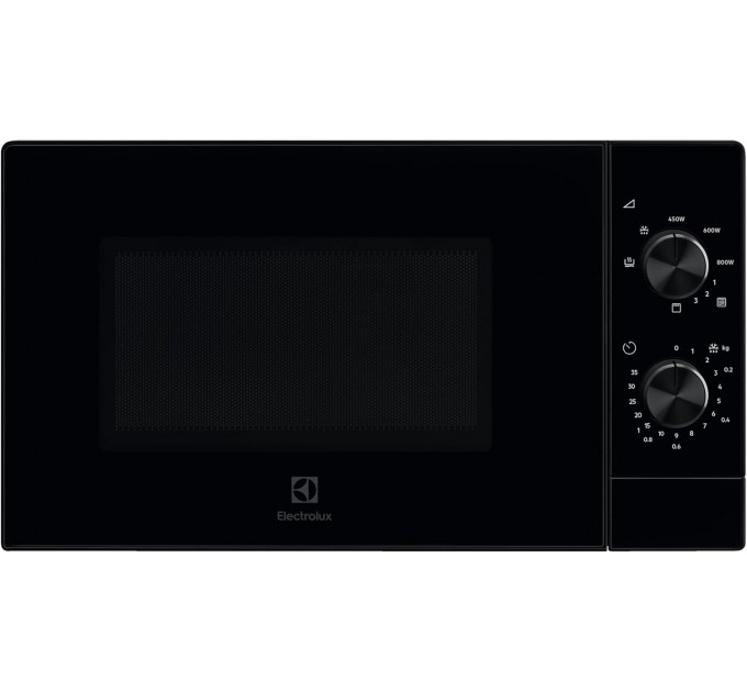 Мікрохвильова піч Electrolux, 20л, мех. керування, 800Вт, гриль, чорний