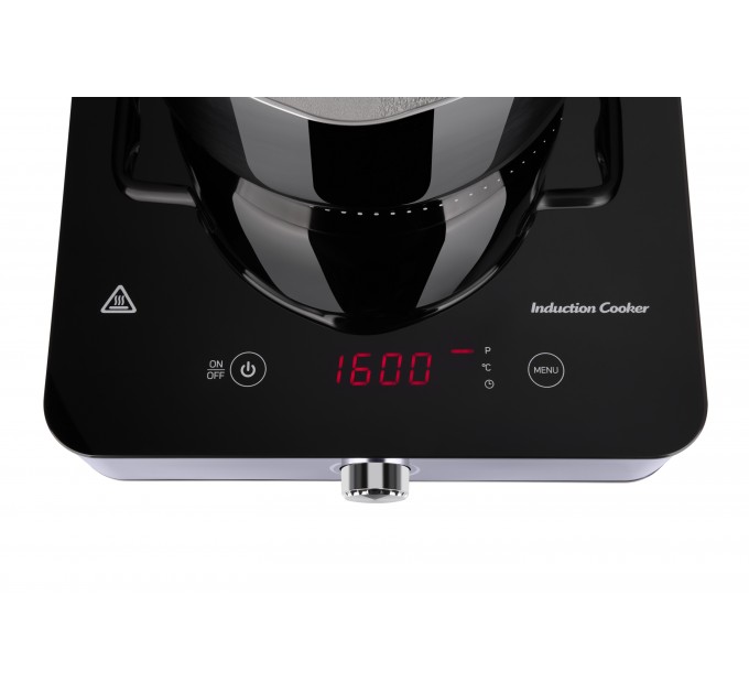 Плитка настільна ARDESTO індукційна, конфорок - 1 на 1.8кВт, керування - сенсорне, таймер, чорний