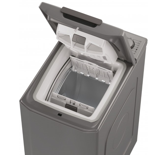 Стиральная машина Candy вертикальная, 7кг, 1200, A+++, 60см, дисплей, серебристый